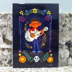 Disney Pixar WonderGround Postcard Coco Miguel Gabby Zapata Dia de los Muertos